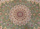 Regal 4 x 6 Green and Ivory Isfahan Design