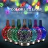 3D Fireworks Glass Vase Humidifier with 7 Color Led Night Light Aroma Essential Oil Diffuser Cool Mist Maker for Home Office