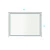 48*36 LED Lighted Bathroom Wall Mounted Mirror with High Lumen+Anti-Fog Separately Control