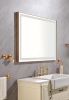 48*36 LED Lighted Bathroom Wall Mounted Mirror with High Lumen+Anti-Fog Separately Control