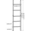 Blanket Ladder, 5-Layer Towel Racks, Blanket Holder with Anti-Slip Construction Home Decor, Decorative Blanket, Quilt, Towel, Scarf Ladder Shelves for