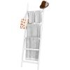 Blanket Ladder, 5-Layer Towel Racks, Blanket Holder with Anti-Slip Construction Home Decor, Decorative Blanket, Quilt, Towel, Scarf Ladder Shelves for