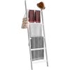 Blanket Ladder, 5-Layer Towel Racks, Blanket Holder with Anti-Slip Construction Home Decor, Decorative Blanket, Quilt, Towel, Scarf Ladder Shelves for