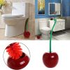 1pc, Creative Toilet Brush With Holder Bowl&Long Handle, Household Bathroom Cleaning Tool Cleaner And Base For Storage&Organization, Thick Bristle