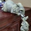 Desktop Decor; Elephant Shape Ornament Resin Craftwork Decor