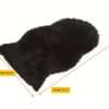 1pc Fluffy Imitation Wool Area Rug, Suede Fleece Bottom Long Imitation Wool Rug, Acrylic 80% Polyester 20%, 23.62*35.43inch, Living Room Bedroom Rug,