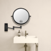8-inch Wall Mounted Makeup Vanity Mirror, 1X / 10X Magnification Mirror, 360¬∞ Swivel with Extension Arm